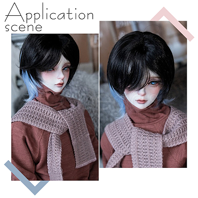 Plastic Doll Hair DIY-WH0591-422B-1
