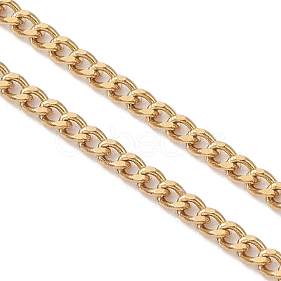 304 Stainless Steel Curb Chain Slider Bracelet Making AJEW-JB01524-01-1