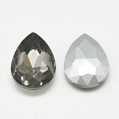 Pointed Back Glass Rhinestone Cabochons RGLA-T081-7x10mm-03-1