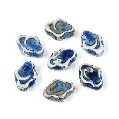 Handmade Porcelain Beads X-PORC-T133-30H-1
