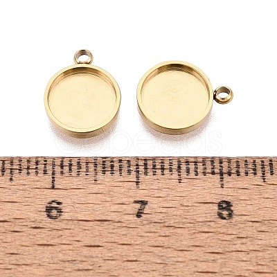 304 Stainless Steel Pendant Cabochon Component STAS-Q113-26B-G-1