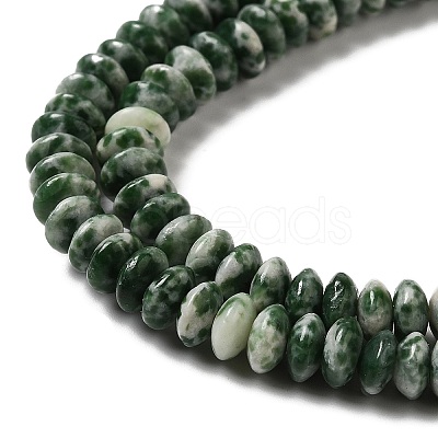 Natural Green Spot Beads Strands G-Z030-A03-01-1