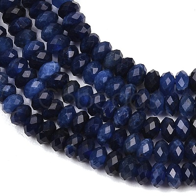 Natural Sodalite Beads Strands G-B175-A09-2x4mm-1