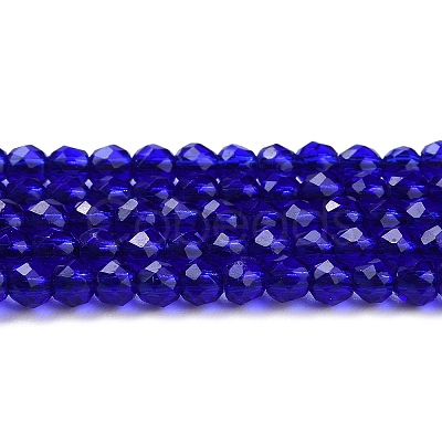 Transparent Glass Beads Strands X-GLAA-H021-04-09-1