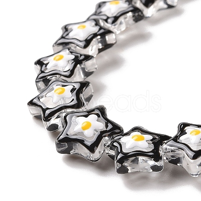 Transparent Glass Beads Strands LAMP-K037-07C-1