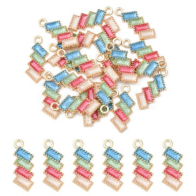 Alloy Enamel Pendants ENAM-YW0002-17-1