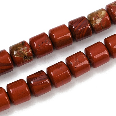 Natural Red Jasper Beads Strands G-G275-D08-10x10mm-1