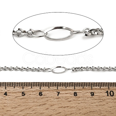 304 Stainless Steel Oval Link Chains CHS-B015-12P-1