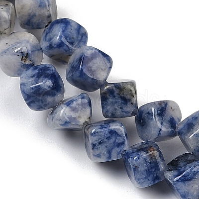 Natural Blue Spot Jasper Beads Strands G-A257-A15-01-1