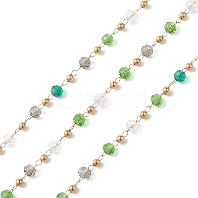 Handmade Glass Beaded Chains CHS-P016-45G-06-1