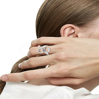 1Pc Alloy Wrench Cuff Rings RJEW-LP0002-46A-1