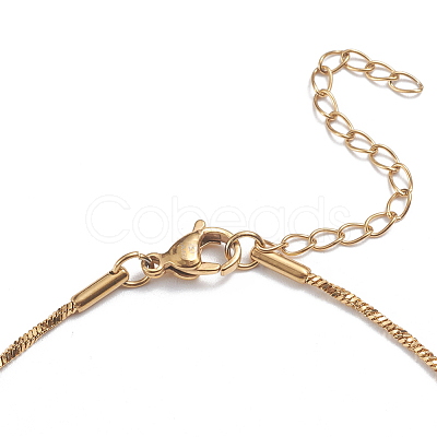 304 Stainless Steel Snake Chain Anklets X-AJEW-G024-07G-1