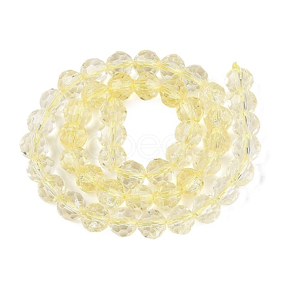 Crackle Transparent Glass Beads Strands GLAA-N068-06A-07-1