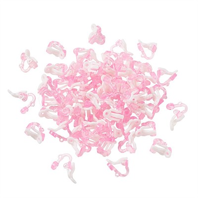 Plastic Clip-on Earring Findings FIND-Q001-02-1