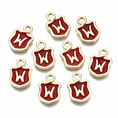 Alloy Enamel Charms ENAM-T012-03W-RS-1
