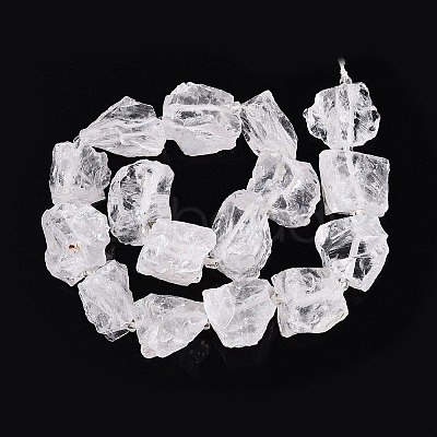 Natural Quartz Crystal Rough Beads Strands G-Q606-93-1