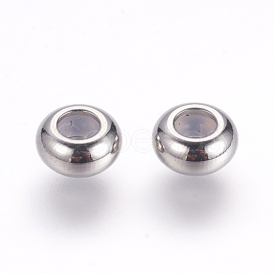 202 Stainless Steel Beads STAS-G133-09P-1