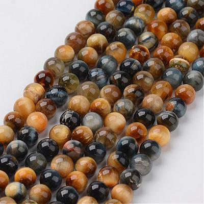 Natural Dream Tiger Eye Beads Strands G-G898-6mm-1