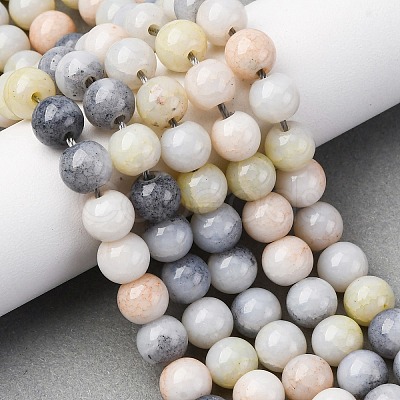 Ombre Effect Dyed Glass Beads Strands X-GLAA-T031-01O-03-1