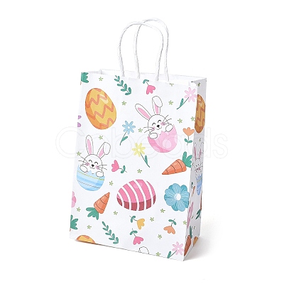 Easter Rectangle Kraft Paper Handbags CARB-U002-01A-1