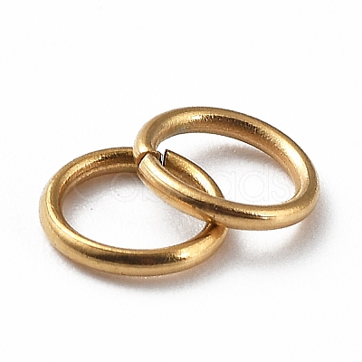 Ion Plating(IP) 304 Stainless Steel Open Jump Rings X-STAS-R060-5x0.7-G-1
