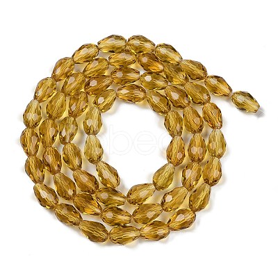 Transparent Glass Beads Strands X-EGLA-N013-T10mm-D08-1