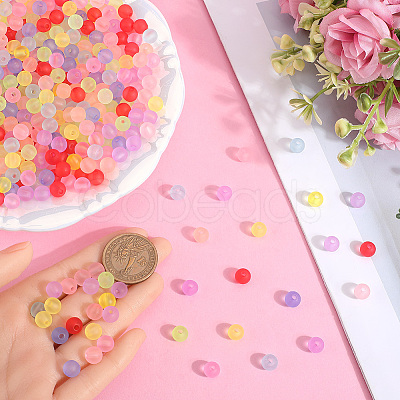 Transparent Acrylic Ball Beads FACR-SP0001-02B-1