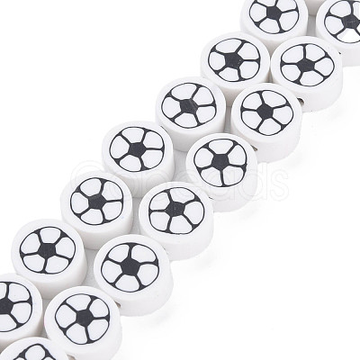 Handmade Polymer Clay Bead Strands CLAY-S096-031H-1