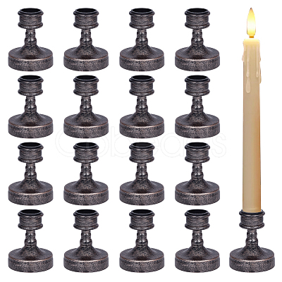 24Pcs Plastic Tall Candlestick Holder CAND-DR0001-01A-1