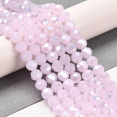 Imitation Jade Glass Beads Stands EGLA-A035-J6mm-B02-1