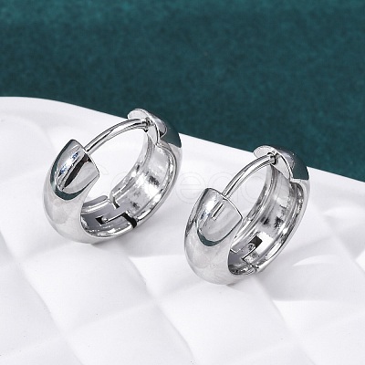 316 Surgical Stainless Steel Creoles Hoop Earrings for Women EJEW-G429-01A-P-1