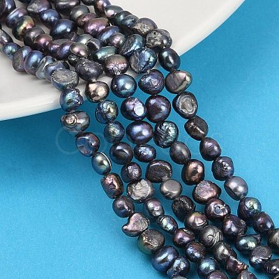 Natural Cultured Freshwater Pearl Beads Strands PEAR-P064-19G-01F-1