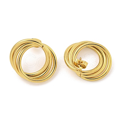 304 Stainless Steel Earrings for Women EJEW-E305-07G-1