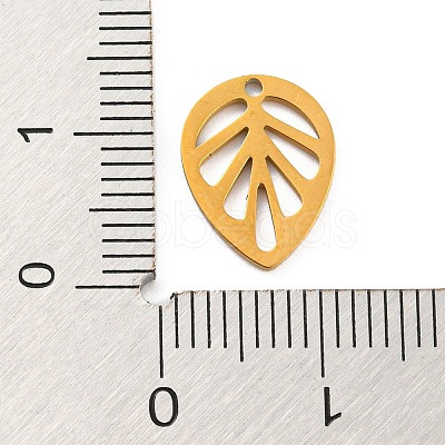 304 Stainless Steel Charms STAS-Q306-01G-C-1