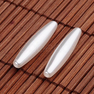Oval Acrylic Imitation Pearl Beads OACR-O002-2530-1