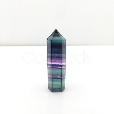 Point Tower Natural Fluorite Home Display Decoration PW23030654613-1