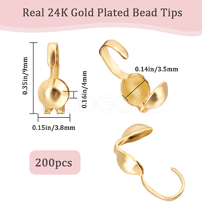 200Pcs 304 Stainless Steel Bead Tips STAS-BBC0002-59-1