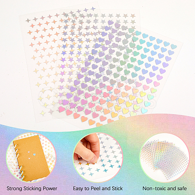 Laser PET Plastic Stickers DIY-CP0011-62A-1