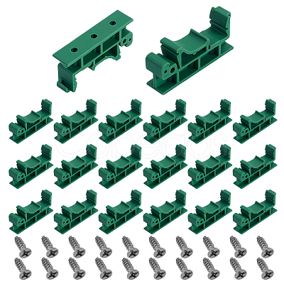 20 Pairs Plastic DIN Rail Mounting Bracket FIND-GA0007-27B-1