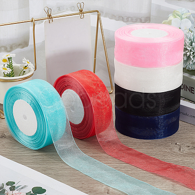 1 Rolls Sheer Organza Ribbon SRIB-CY0001-22B-09-1