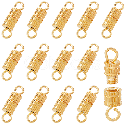 100Pcs Alloy Screw Clasps FIND-SC0012-07G-1