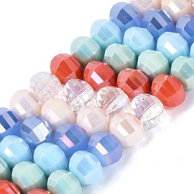 Electroplate Mixed Styles Glass Beads Strands EGLA-N022-14A-A10-1