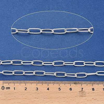 925 Sterling Silver Paperclip Link Alternating Twist Chains STER-NH0001-82S-1