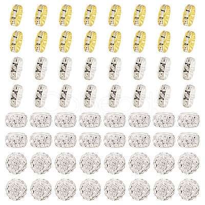 Pave Disco Ball Beads RB-TA0001-18B-1