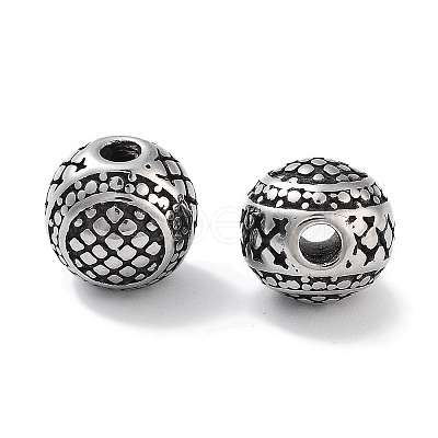 304 Stainless Steel Beads STAS-M057-03AS-1
