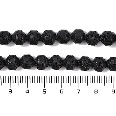 Natural Lava Rock Beads Strands G-A234-D02-01-1