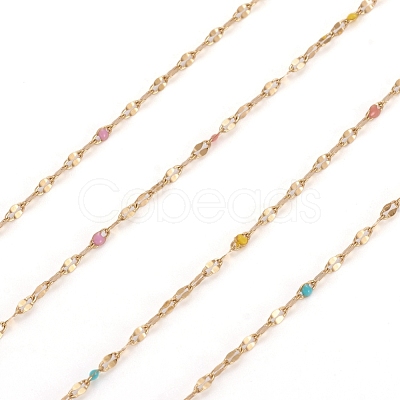 Handmade 304 Stainless Steel Dapped Chains CHS-D026-16L-G-1