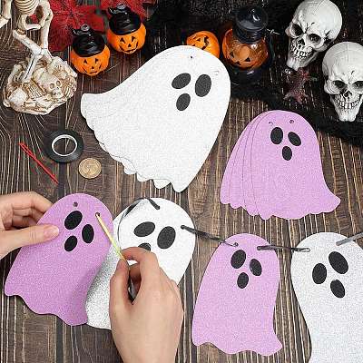 Halloween Theme Ghost Paper Hanging Streamer DIY-WH20014-02B-1