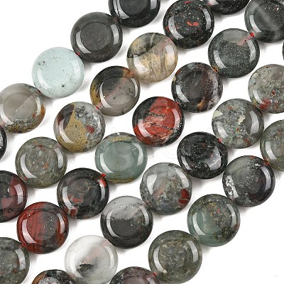 Natural African Bloodstone Beads Strands G-L648-B06-15mm-1