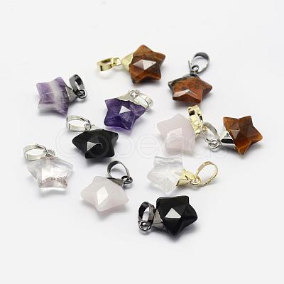 Natural & Synthetic Mixed Stone Charms G-G720-01-1